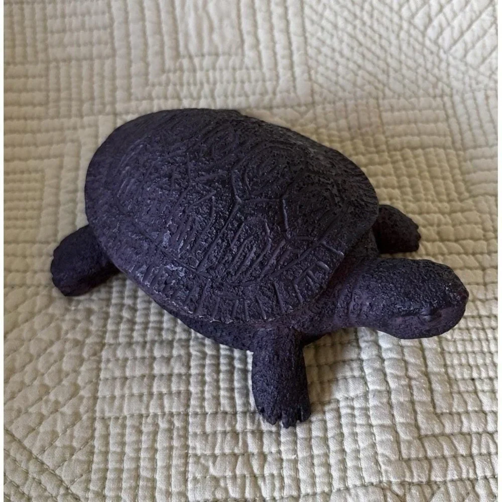 Cast Iron Looking Resin Turtle /Tortoise Secret Key Holder 6